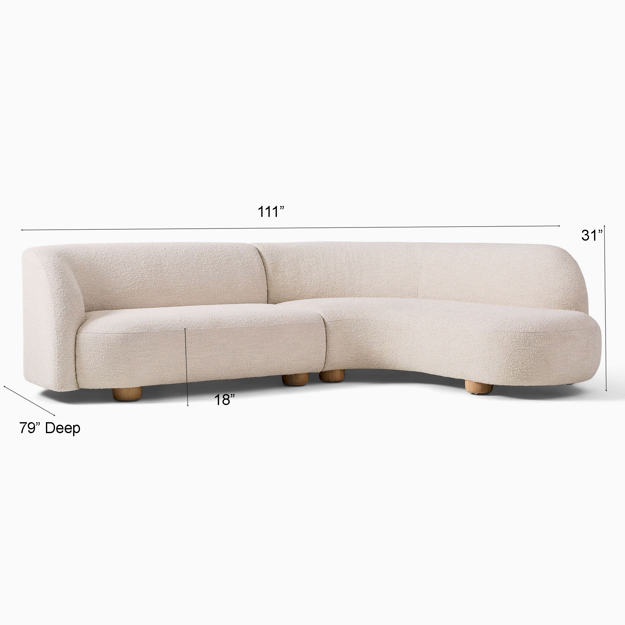 Olive L-shape sofa