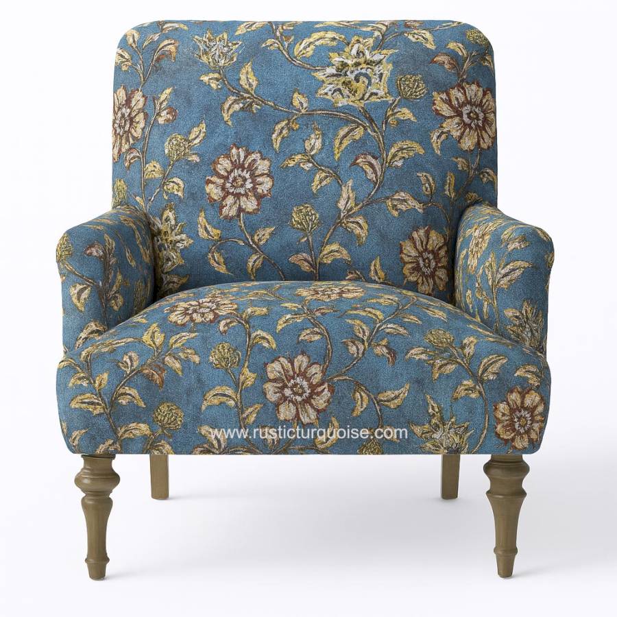 Verto Velvet  Florel printed chair