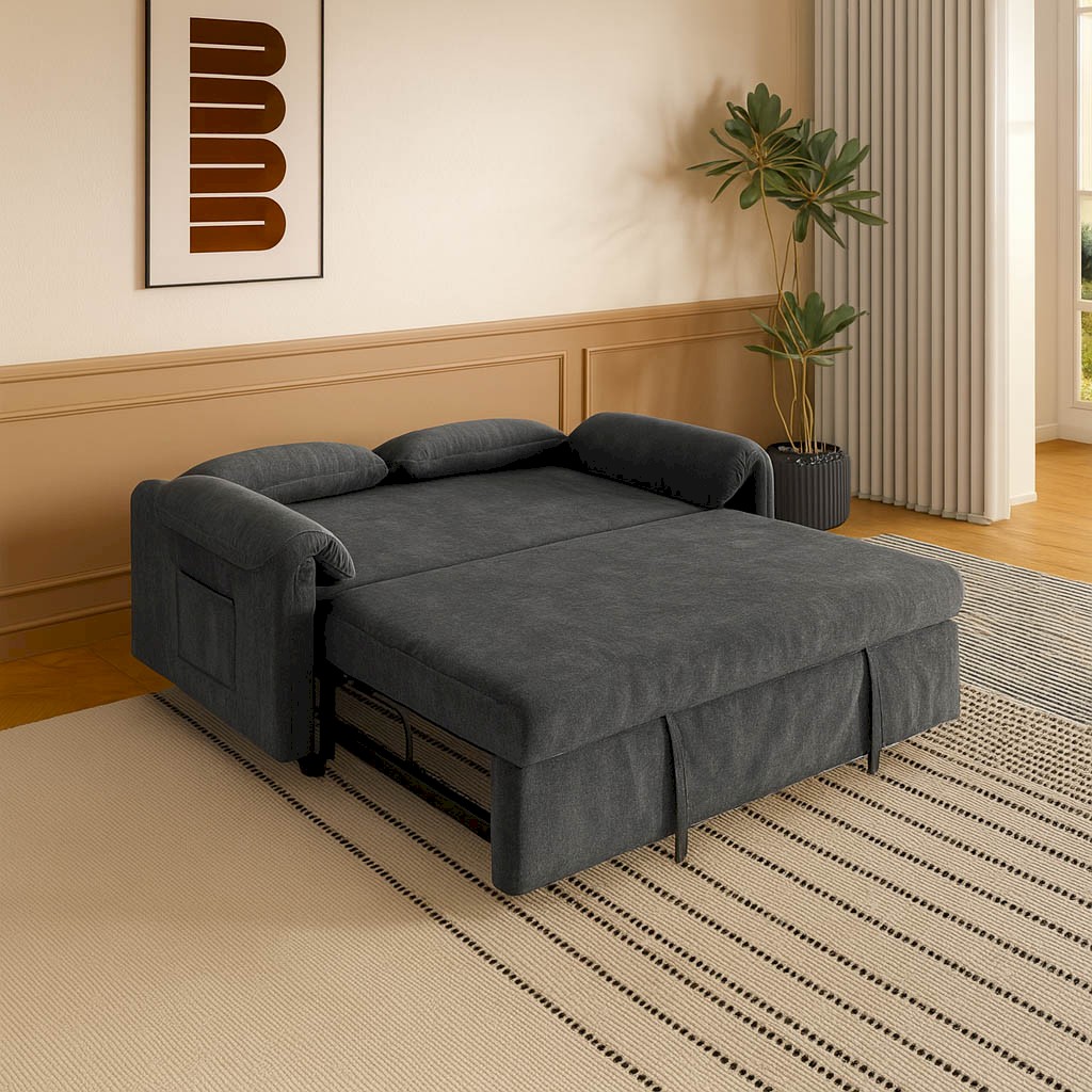  Sparta Velvet Gray  sofa bed 
