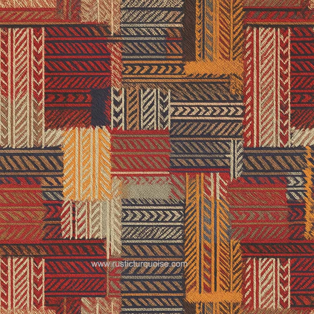Rustic Patchwork Sofa