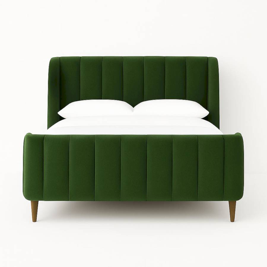 Modway  Velvet Green  Upholstered Bed