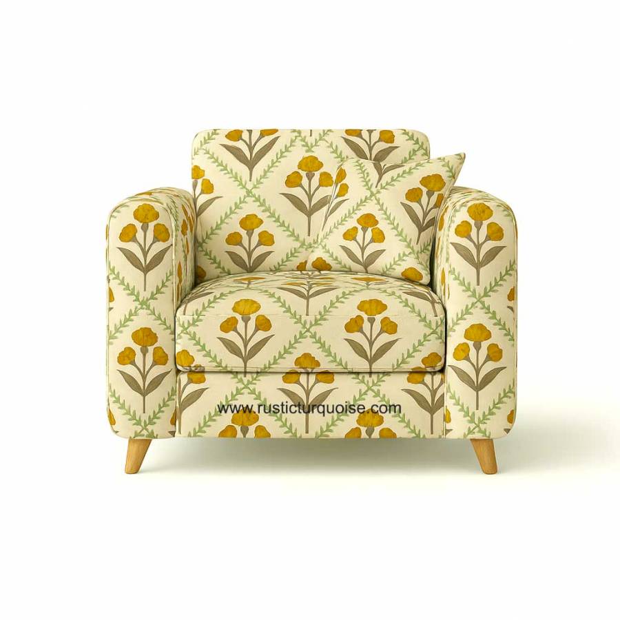 Marbella Flowrel   3 Seater  sofa 