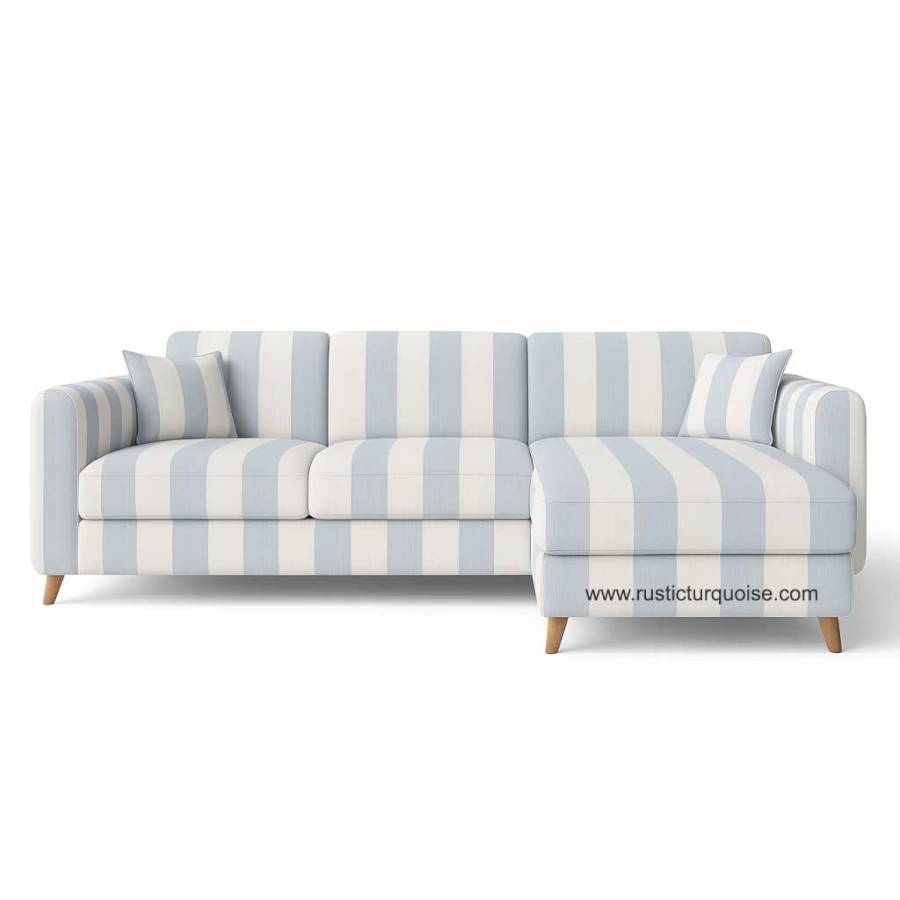 Marbella Stripe L-shape  sofa