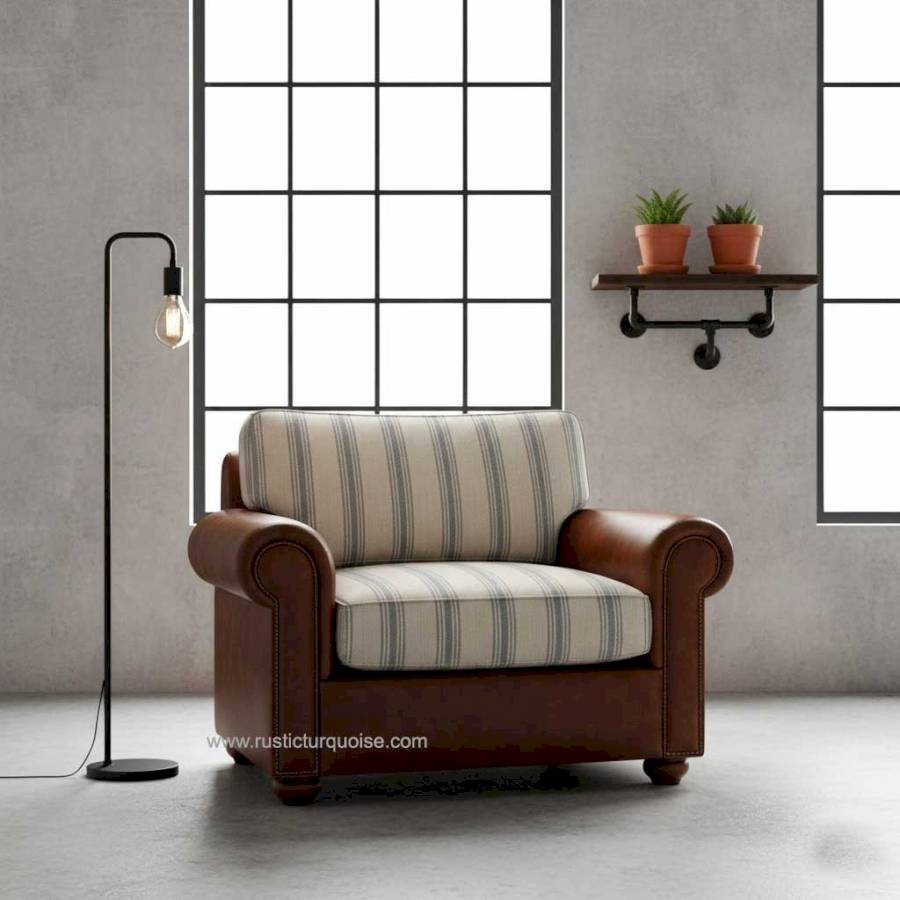 The Cambridge Heritage Duel Fabric Stripe Sofa 