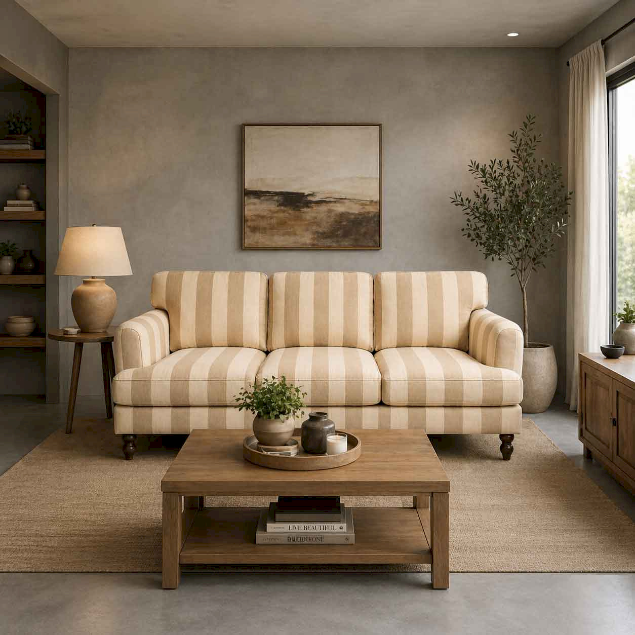 Sandline Classic Stripe printed Sofa 