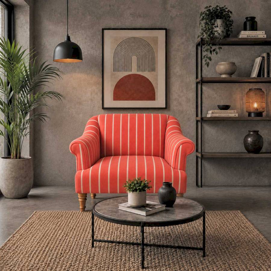 Node Linen  printed Sofa 