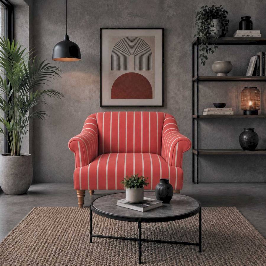 Node Linen  printed Sofa 