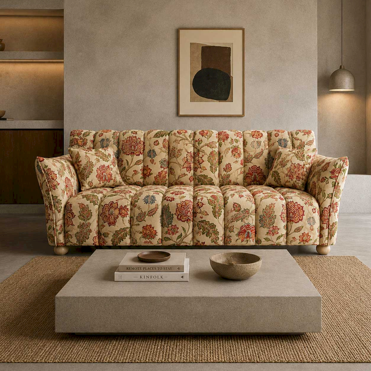 Jaipur Garden Floral Three Seater sofa