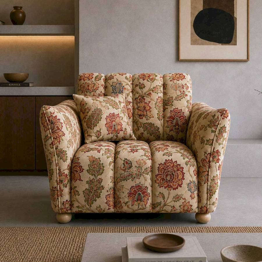 Jaipur Garden Floral Three Seater sofa