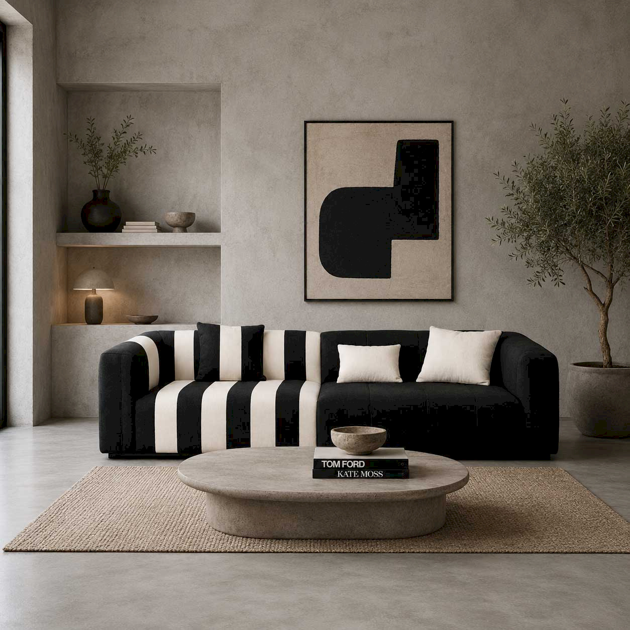 The Cabana Block Duel Three Seater Sofa 