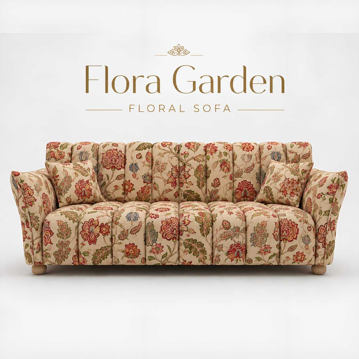 Flora Garden Floral Three Seater sofa