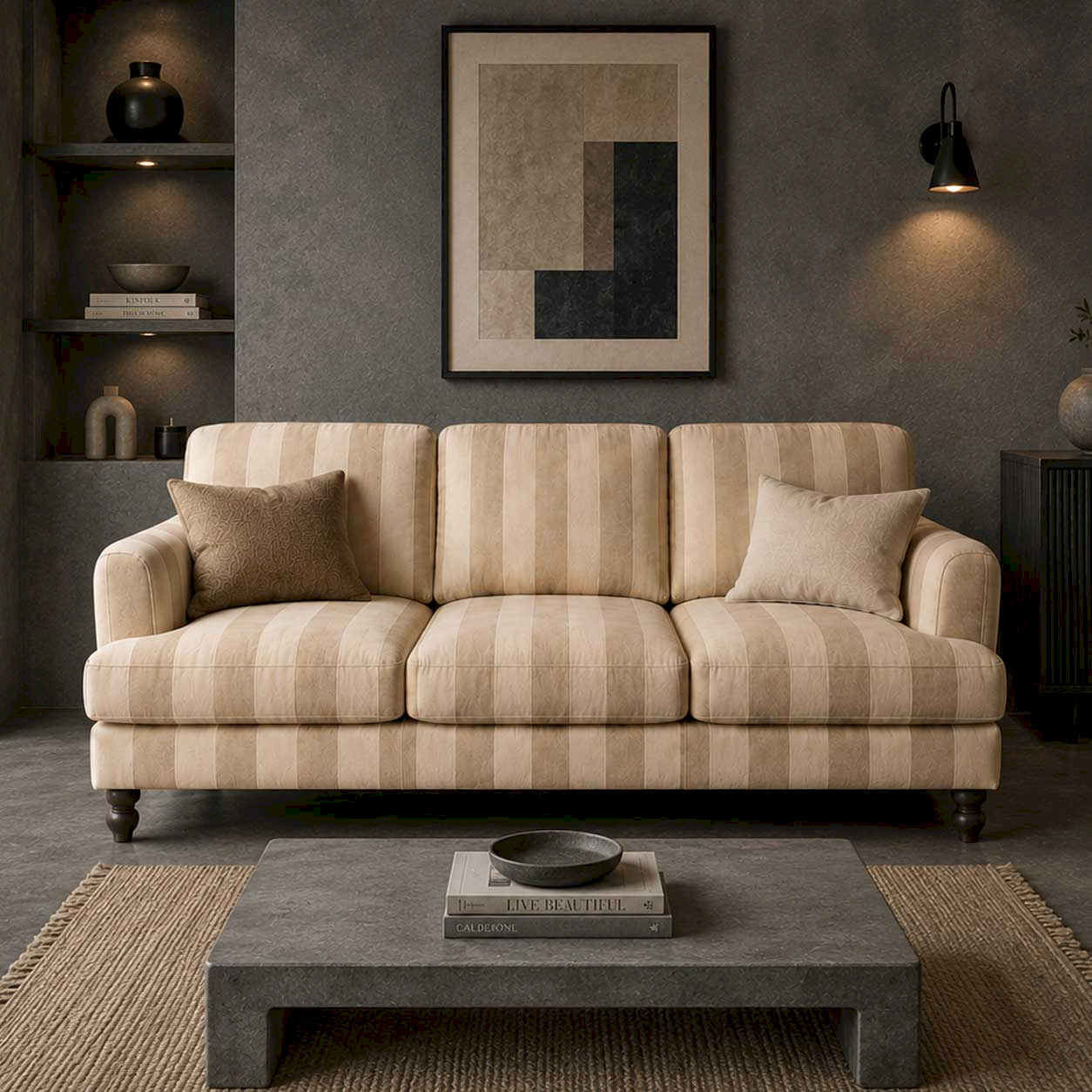 Sandline Classic Stripe printed Sofa 