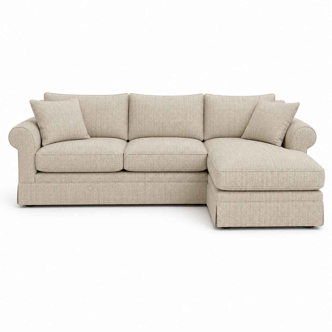 Belmont Heritage L-Shape Sofa | Modern Designer Corner Sofa | Rustic Turquoise